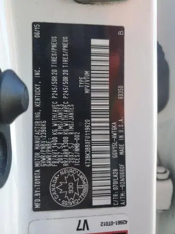 2015 TOYOTA VENZA LE  