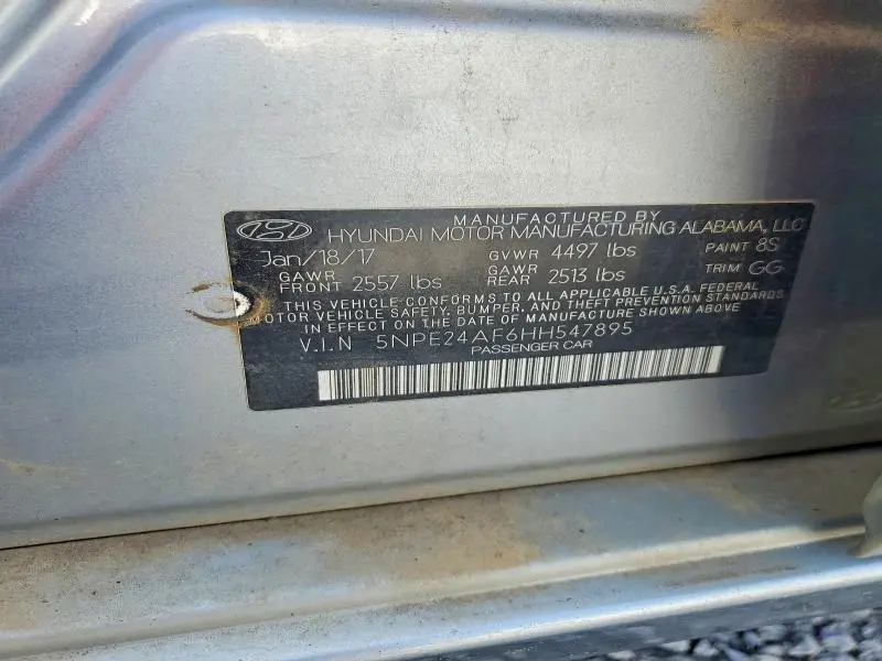 2017 HYUNDAI SONATA SE  