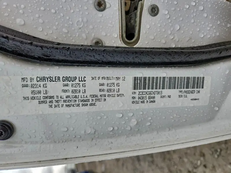 2012 CHRYSLER 300 LIMITED  