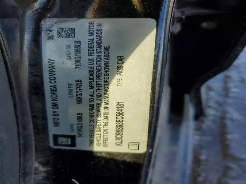 2014 CHEVROLET SPARK LS  