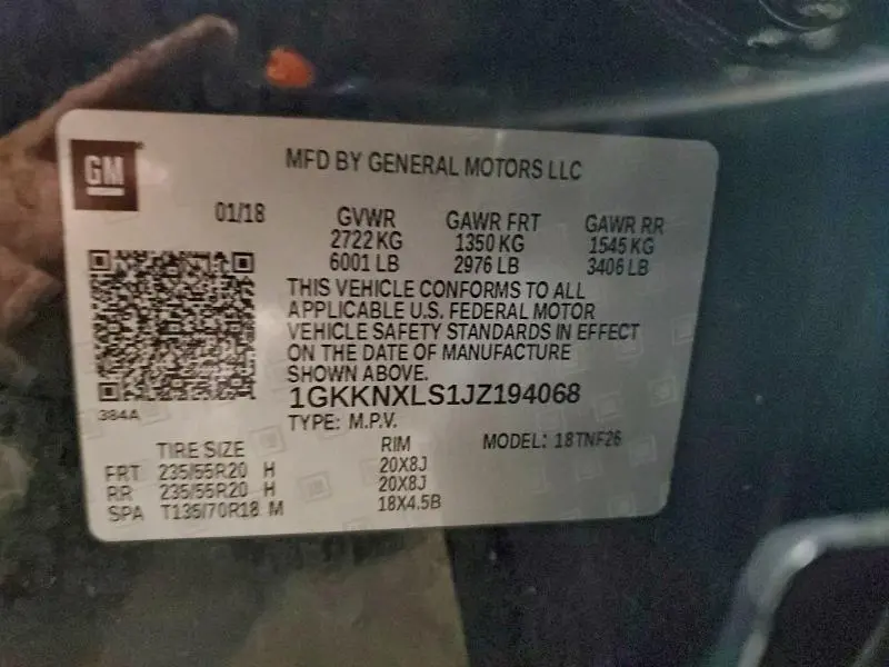 2018 GMC ACADIA DENALI  