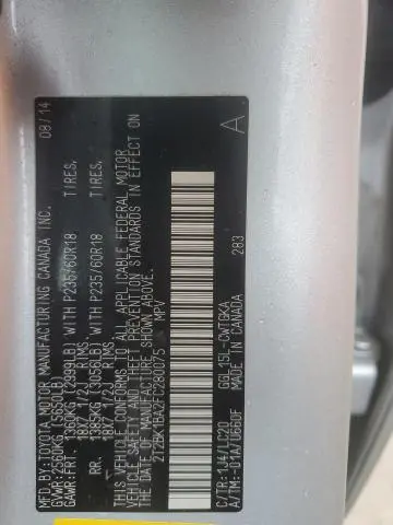 2015 LEXUS RX 350 BASE  