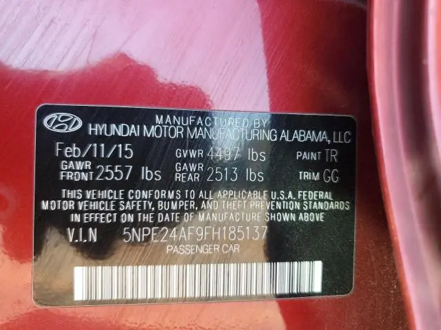 2015 HYUNDAI SONATA SE  