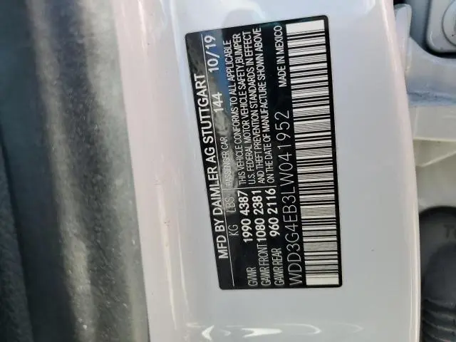 2020 MERCEDES-BENZ A 220