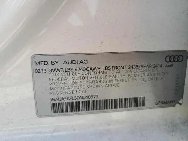 2013 AUDI A4 PREMIUM  