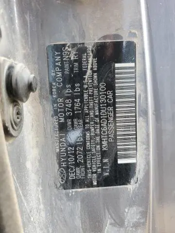 2013 HYUNDAI VELOSTER