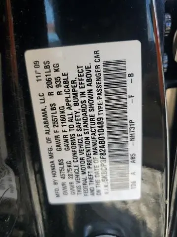 2010 HONDA ACCORD EXL