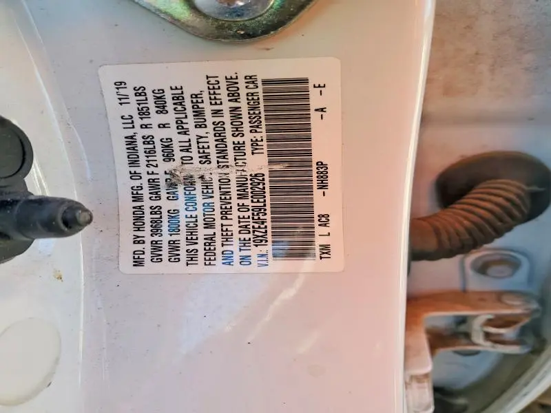 2020 HONDA INSIGHT EX  