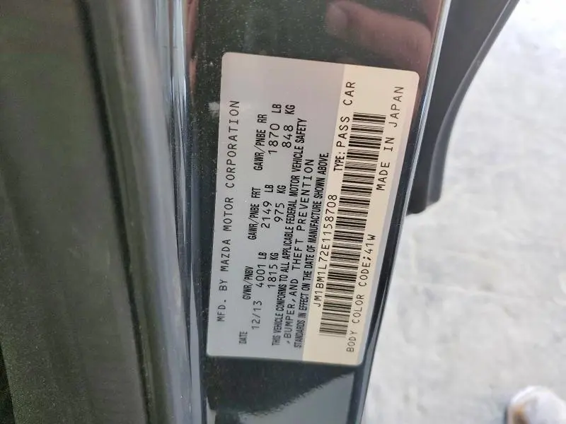 2014 MAZDA 3 TOURING  