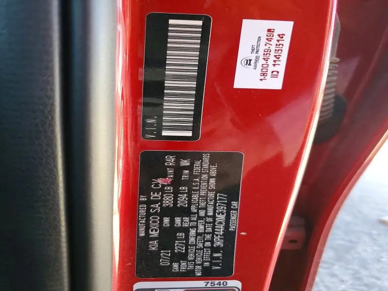 2021 KIA FORTE GT  