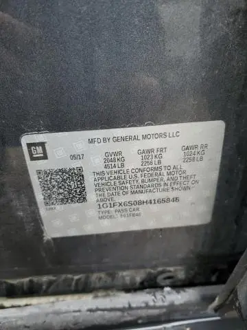 2017 CHEVROLET BOLT EV PREMIER