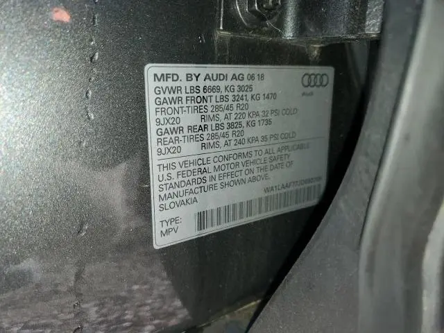 2018 AUDI Q7 PREMIUM PLUS  