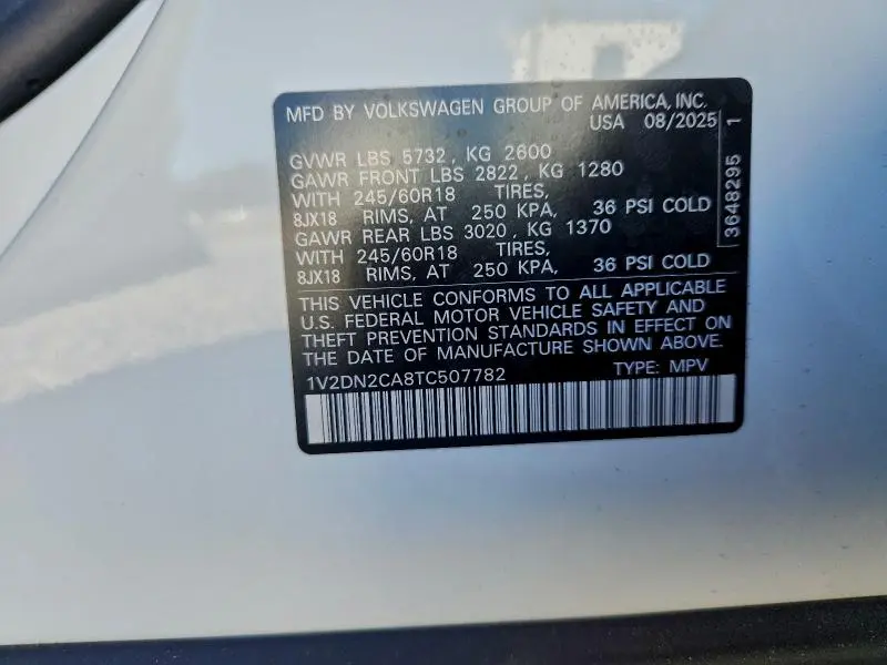 2026 VOLKSWAGEN ATLAS SE  