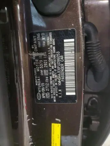 2015 HYUNDAI GENESIS 3.8L  