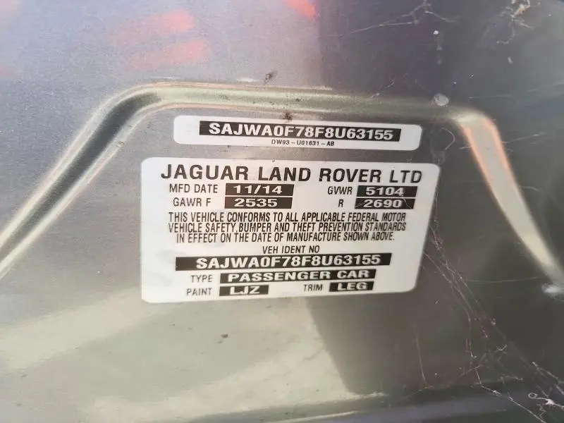 2015 JAGUAR XF 3.0 SPORT  