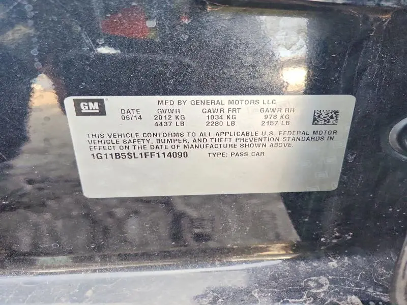 2015 CHEVROLET MALIBU LS  