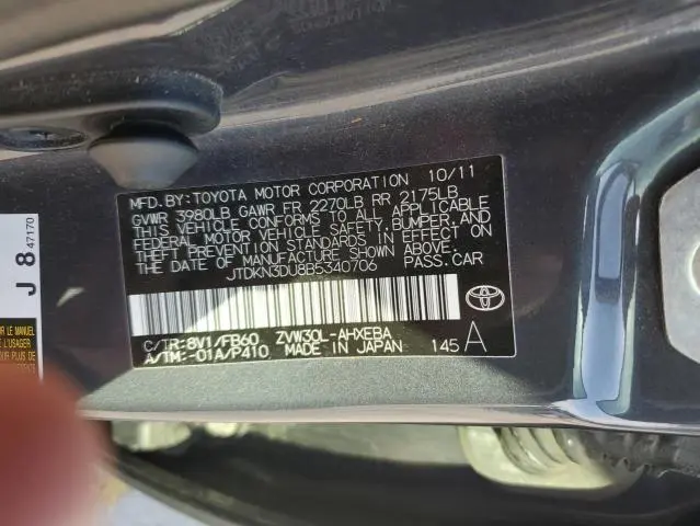 2011 TOYOTA PRIUS   