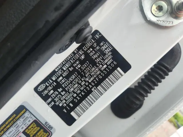 2015 KIA SORENTO LX  