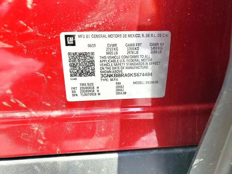 2019 CHEVROLET BLAZER 1LT  