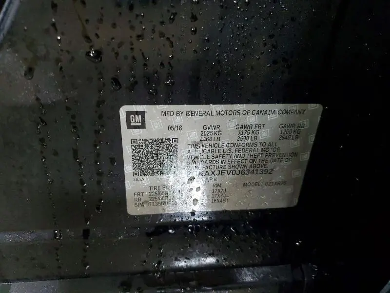 2018 CHEVROLET EQUINOX LT  