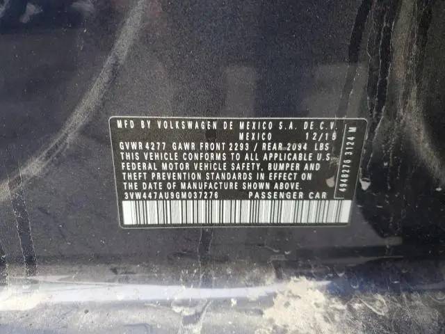 2016 VOLKSWAGEN GTI S/SE