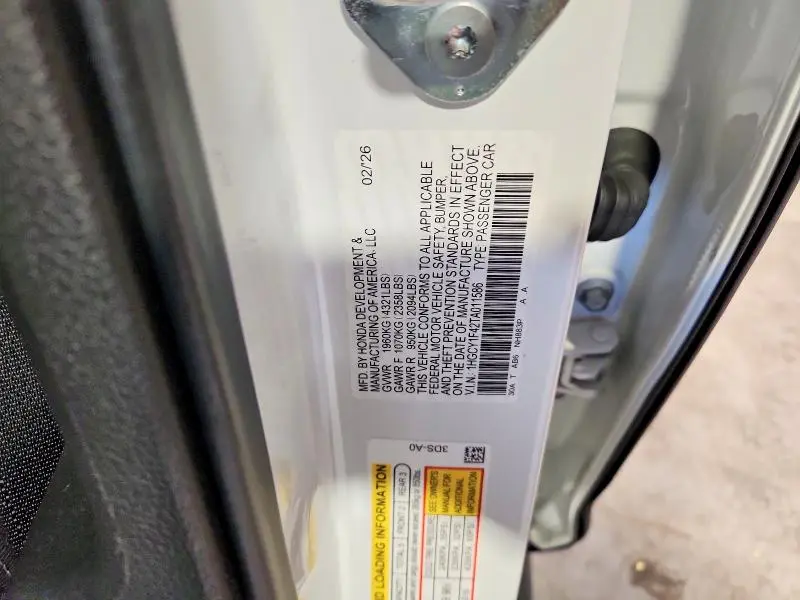 2026 HONDA ACCORD SE  