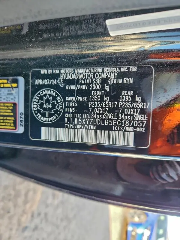 2014 HYUNDAI SANTA FE SPORT   