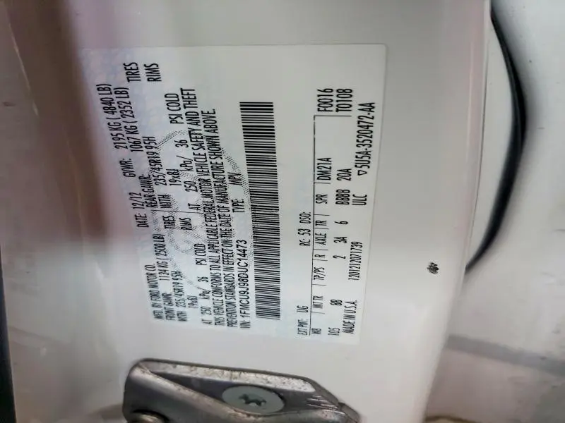 2013 FORD ESCAPE TITANIUM  