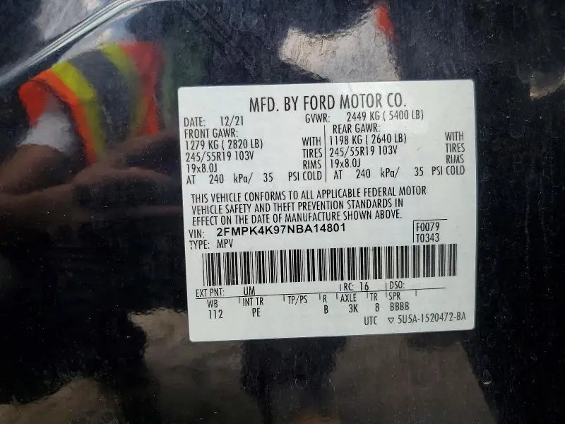 2022 FORD EDGE TITANIUM  