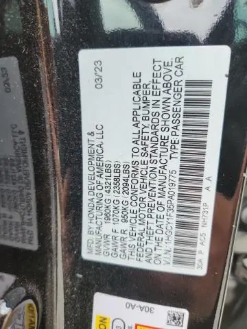 2023 HONDA ACCORD EX  