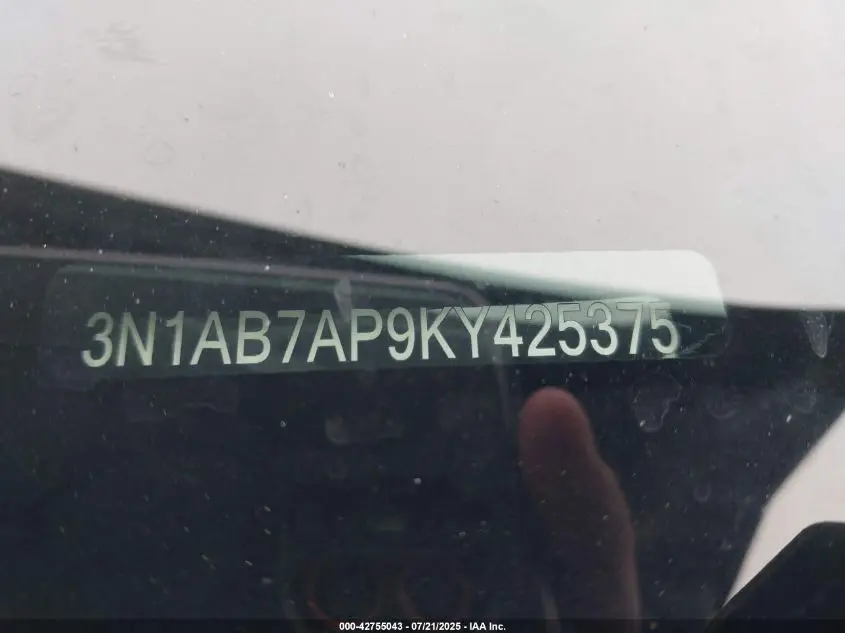 2019 NISSAN SENTRA SV