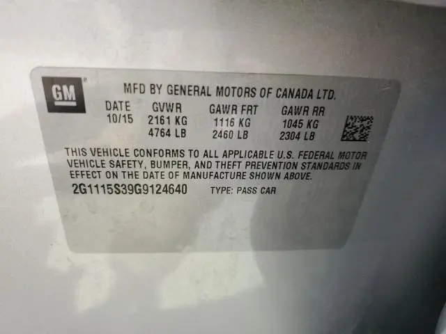 2016 CHEVROLET IMPALA LT  