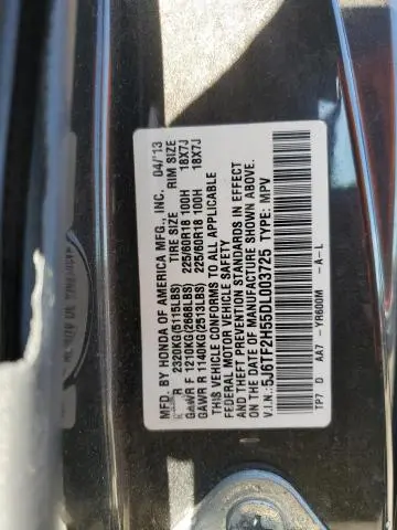 2013 HONDA CROSSTOUR EXL  