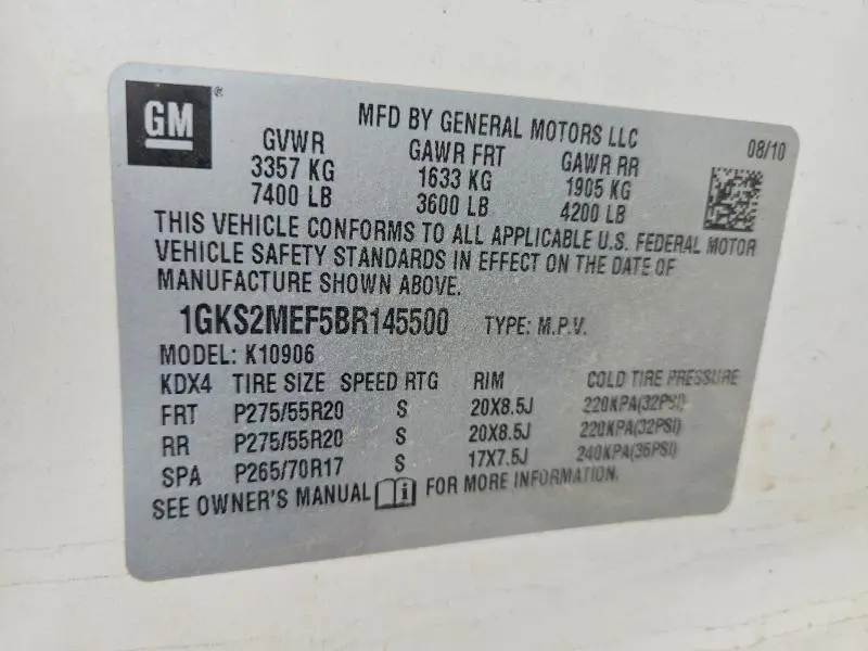 2011 GMC YUKON XL DENALI  