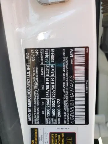2017 MERCEDES-BENZ GLE 350  