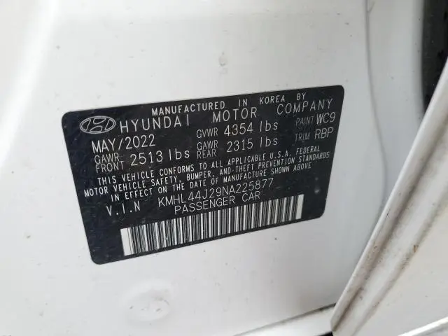 2022 HYUNDAI SONATA SEL PLUS  