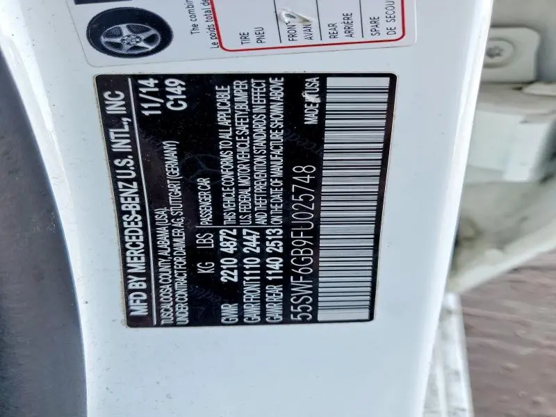 2015 MERCEDES-BENZ C 400 4MATIC  