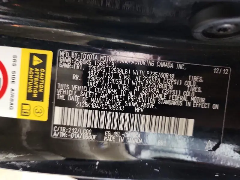2013 LEXUS RX 350 BASE  