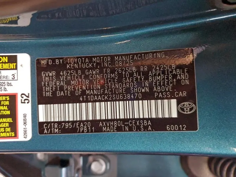 2025 TOYOTA CAMRY XSE  