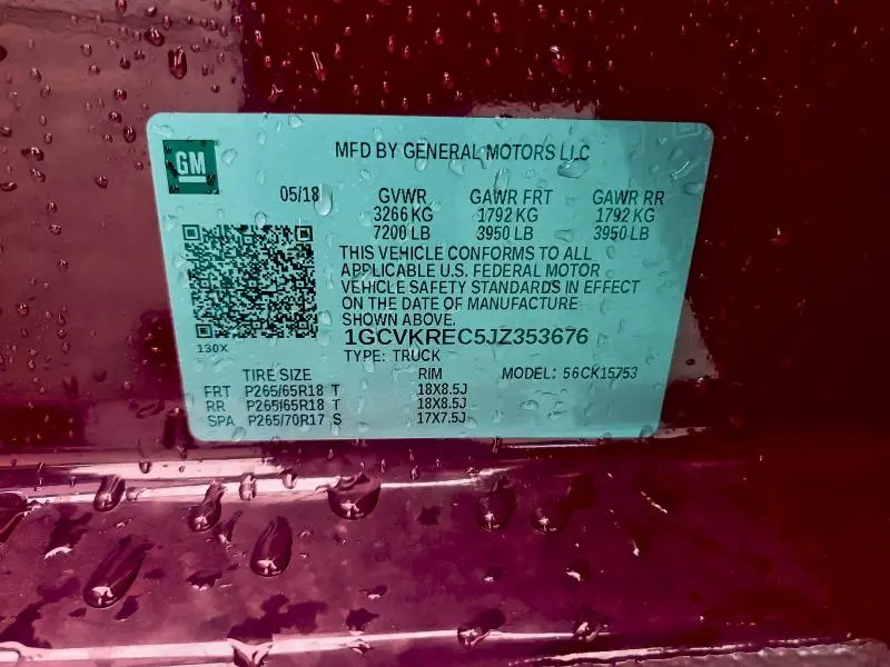 2018 CHEVROLET SILVERADO K1500 LT  