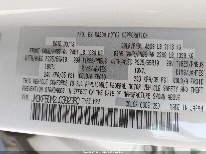 2018 MAZDA CX-5 GRAND TOURING