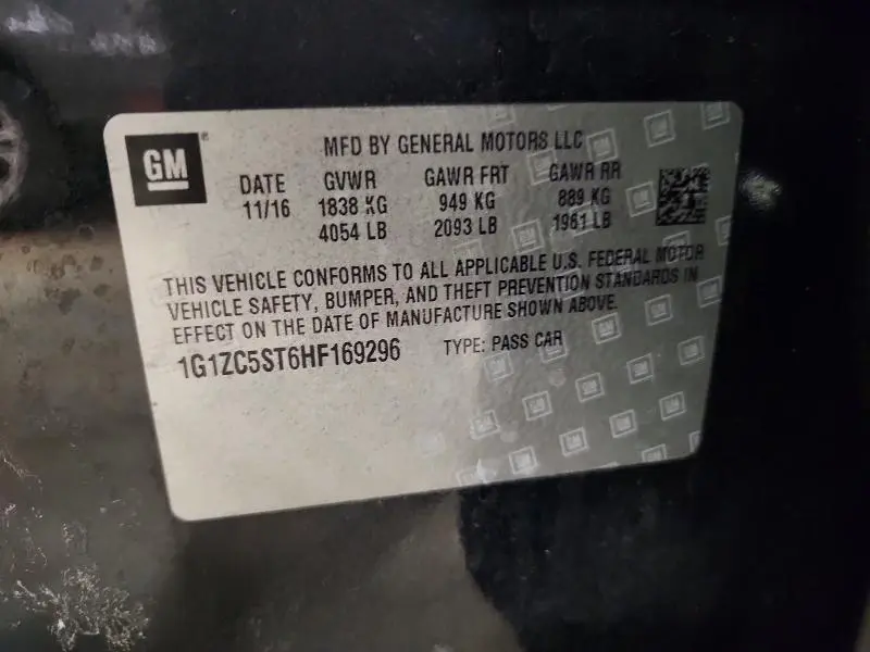 2017 CHEVROLET MALIBU LS  