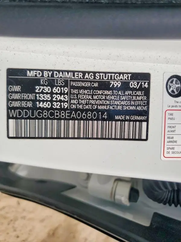 2014 MERCEDES-BENZ S 550  