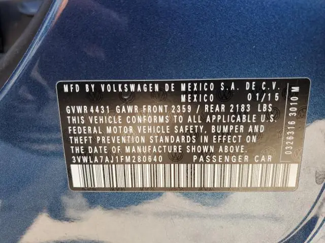 2015 VOLKSWAGEN JETTA TDI  
