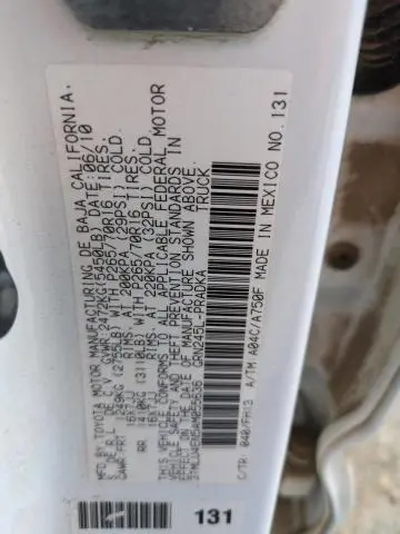 2010 TOYOTA TACOMA DOUBLE CAB  