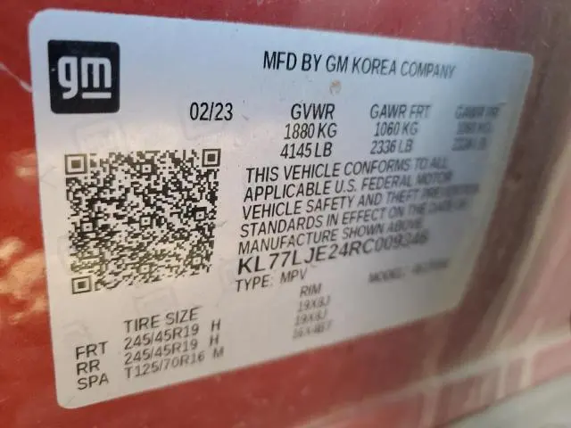 2024 CHEVROLET TRAX 2RS  