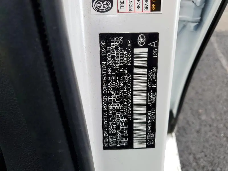 2021 TOYOTA MIRAI LIMITED  