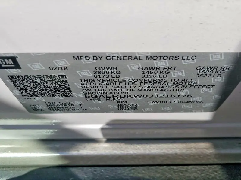 2018 BUICK ENCLAVE ESSENCE  
