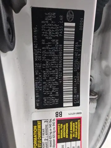 2022 TOYOTA AVALON LIMITED  