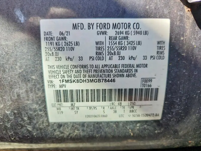 2021 FORD EXPLORER XLT  
